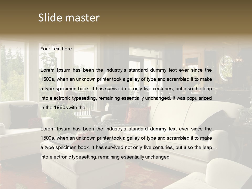 Luxury Rug Decorate PowerPoint Template