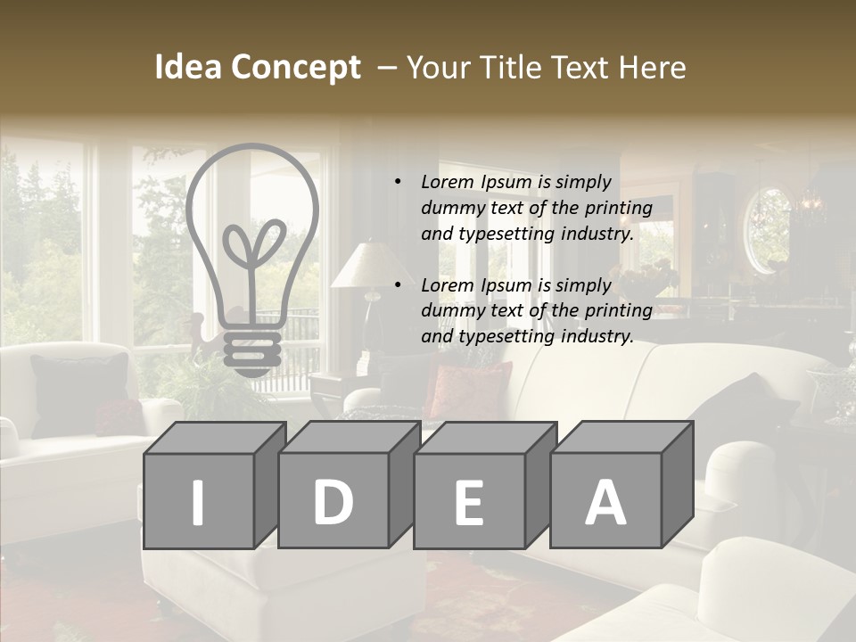 Luxury Rug Decorate PowerPoint Template