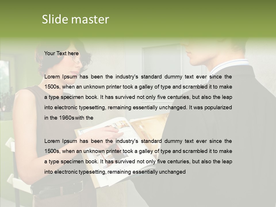 Man Realty Rent PowerPoint Template