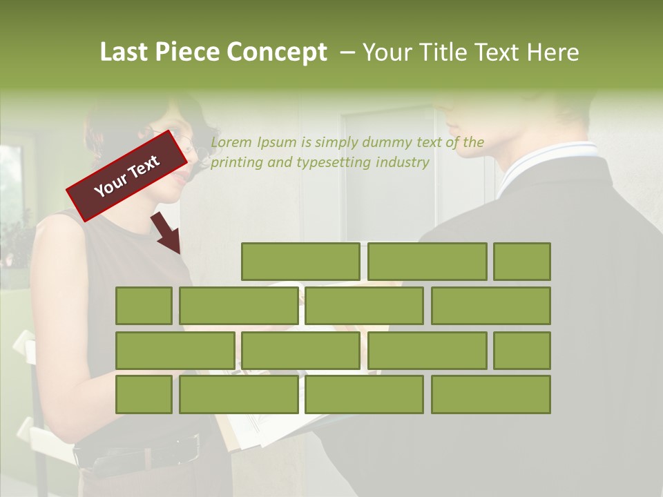 Man Realty Rent PowerPoint Template