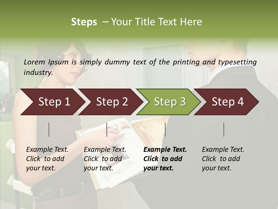 Man Realty Rent PowerPoint Template