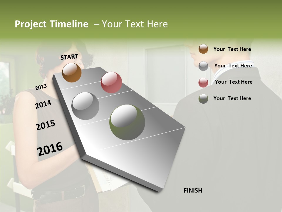 Man Realty Rent PowerPoint Template
