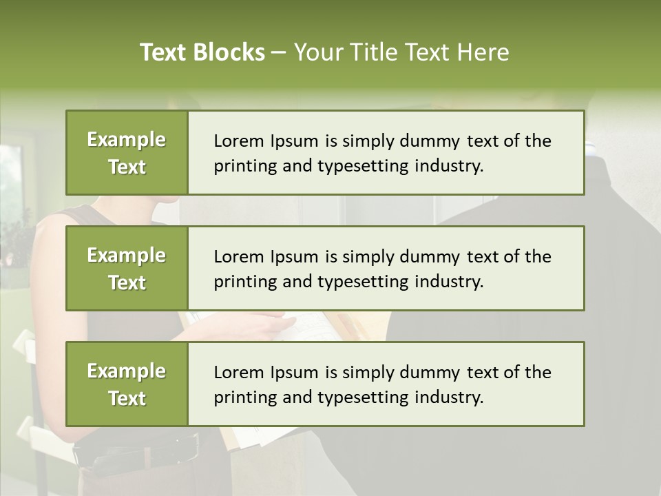 Man Realty Rent PowerPoint Template