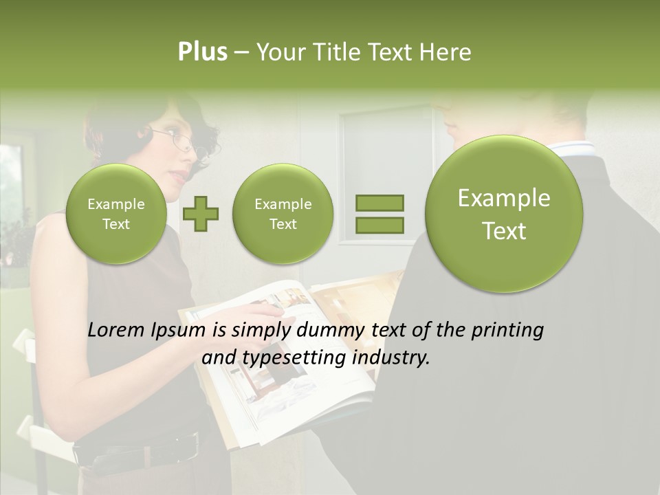 Man Realty Rent PowerPoint Template