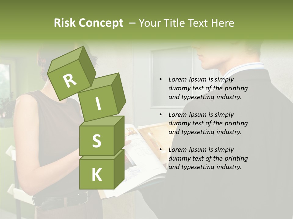 Man Realty Rent PowerPoint Template