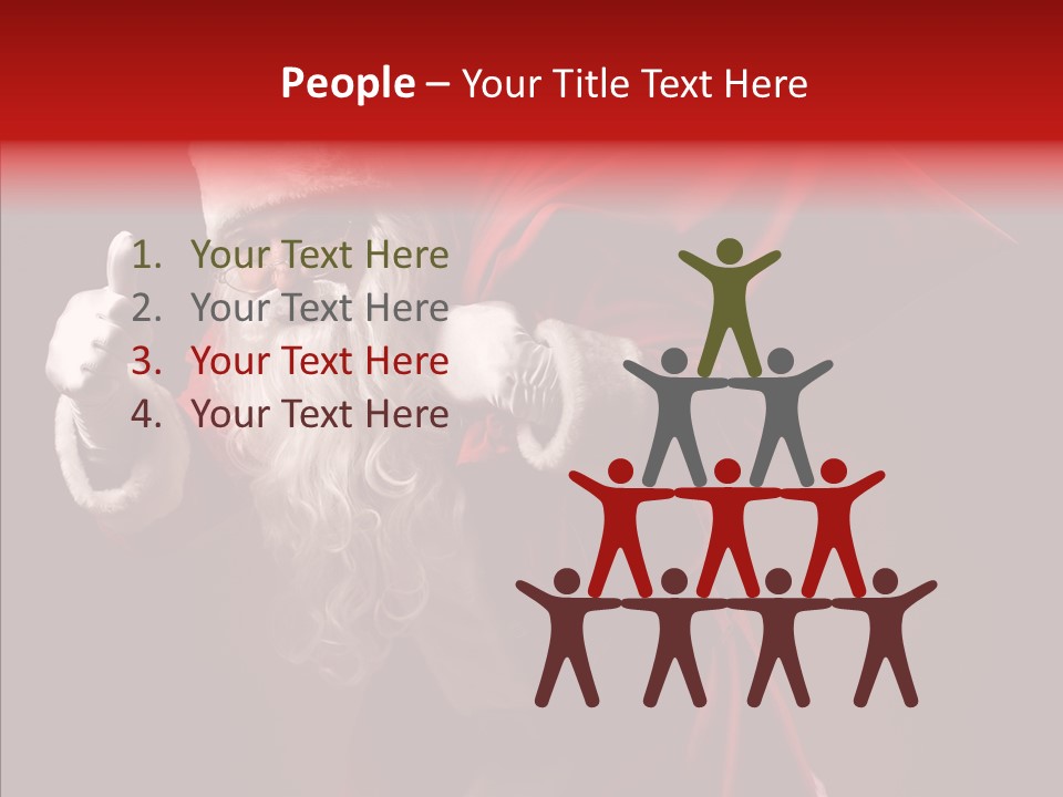 Corporate Teamwork Toon PowerPoint Template