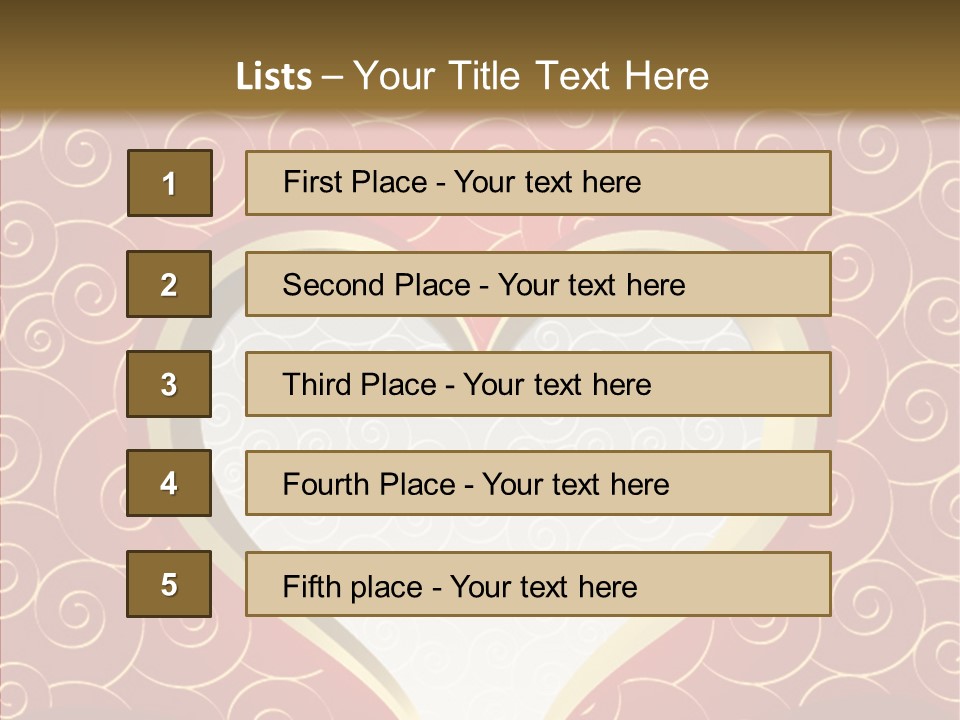 Symbol Romantic Background PowerPoint Template