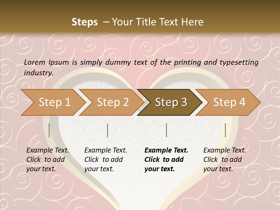 Symbol Romantic Background PowerPoint Template