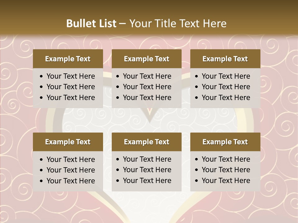 Symbol Romantic Background PowerPoint Template