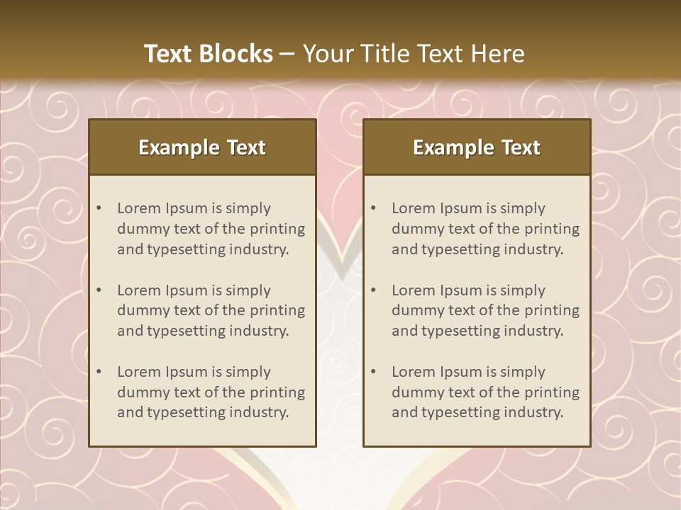 Symbol Romantic Background PowerPoint Template
