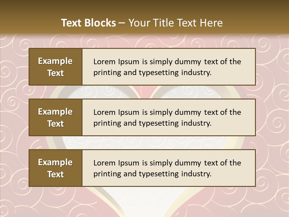 Symbol Romantic Background PowerPoint Template