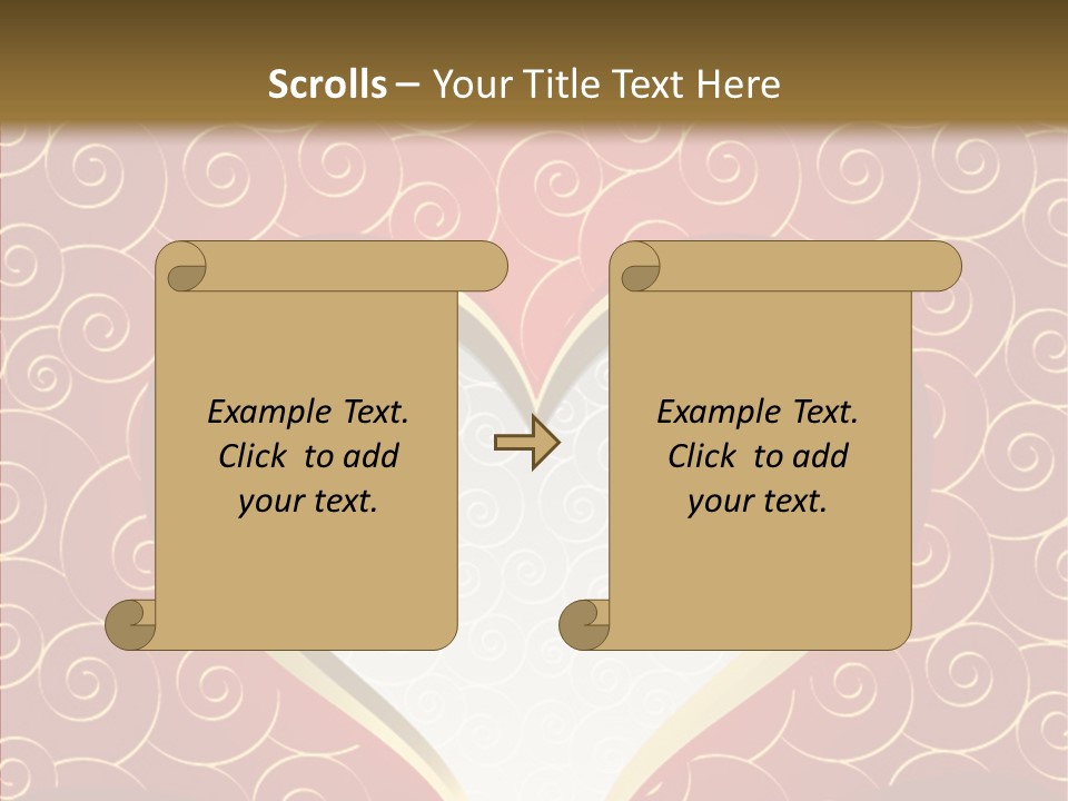 Symbol Romantic Background PowerPoint Template