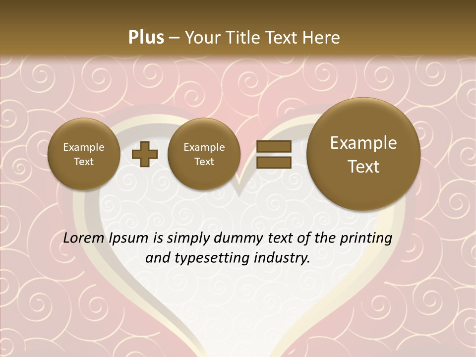 Symbol Romantic Background PowerPoint Template