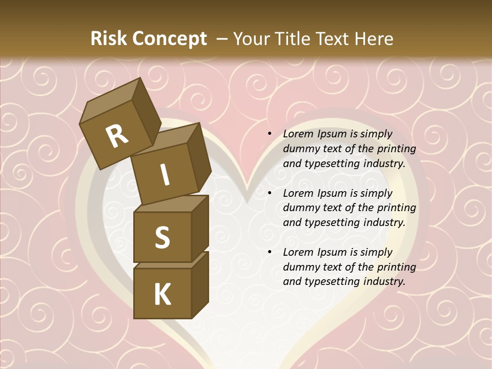 Symbol Romantic Background PowerPoint Template