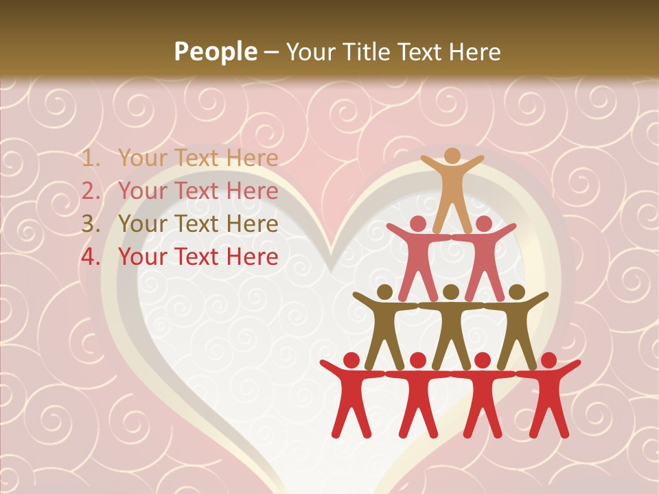 Symbol Romantic Background PowerPoint Template