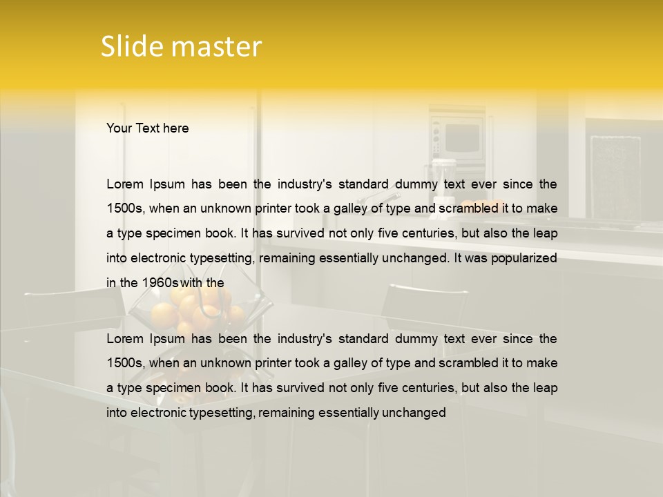 Organized Glass Residence PowerPoint Template