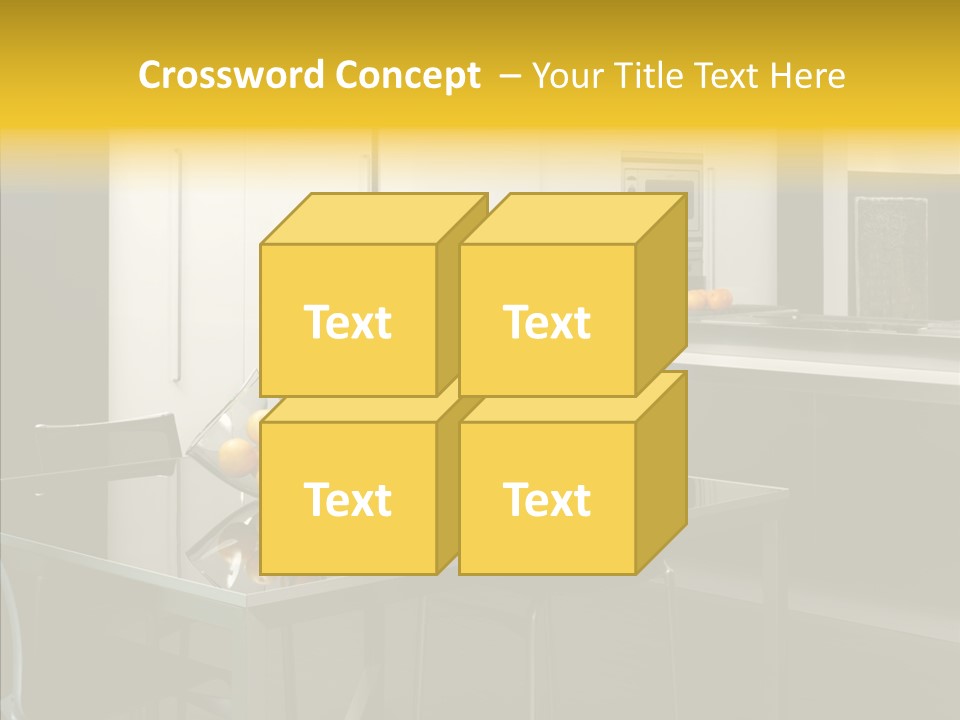 Organized Glass Residence PowerPoint Template