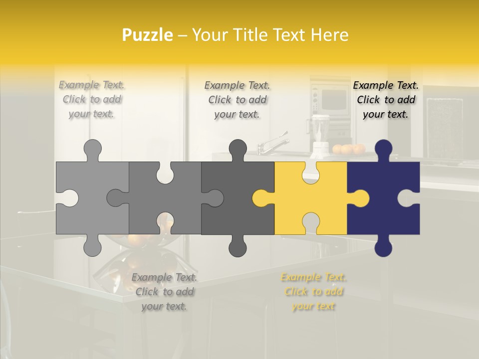 Organized Glass Residence PowerPoint Template