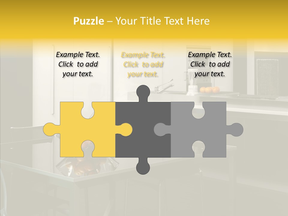 Organized Glass Residence PowerPoint Template