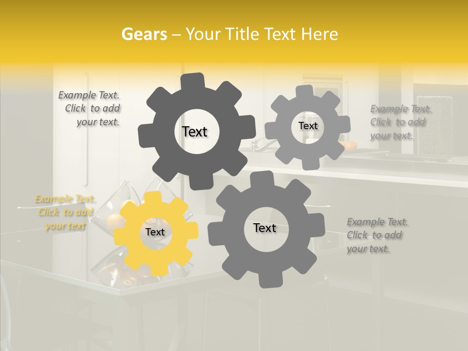 Organized Glass Residence PowerPoint Template