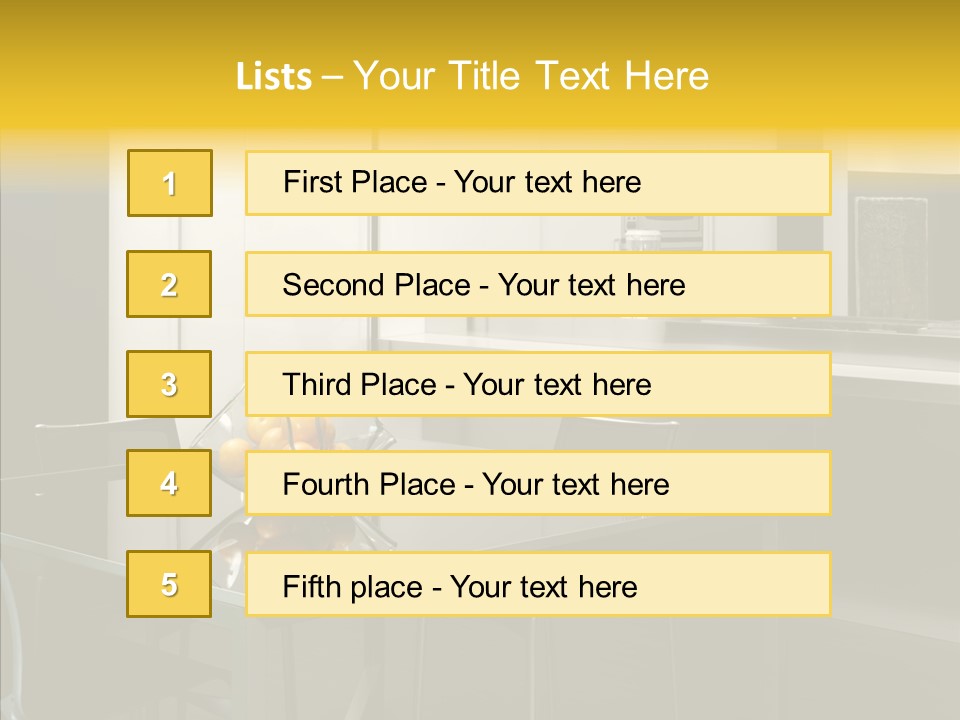Organized Glass Residence PowerPoint Template