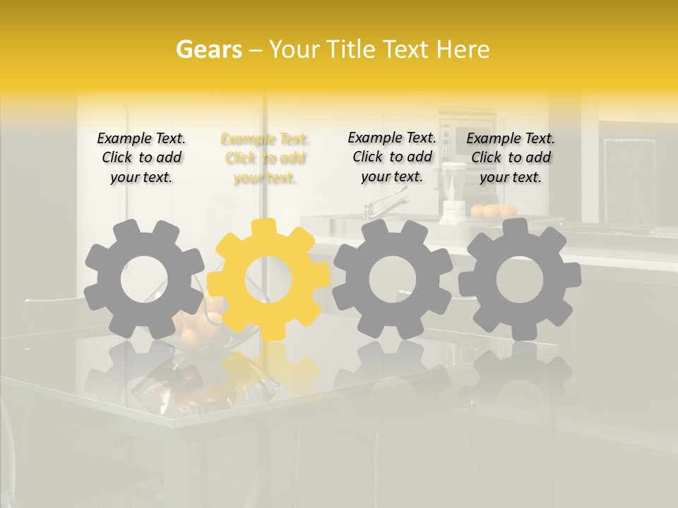 Organized Glass Residence PowerPoint Template