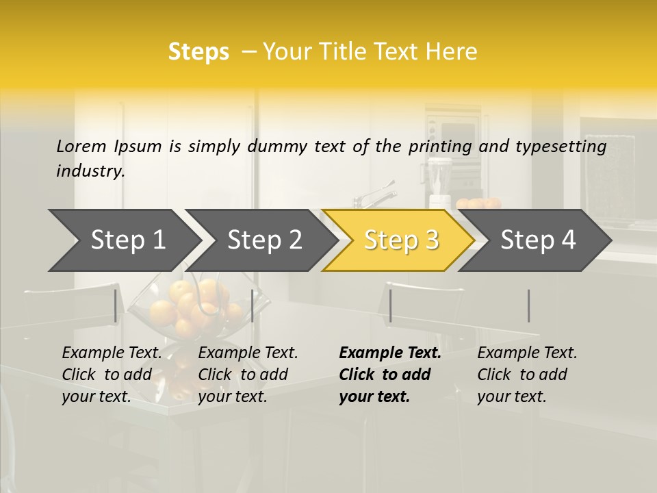 Organized Glass Residence PowerPoint Template
