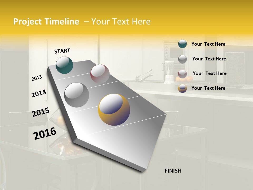 Organized Glass Residence PowerPoint Template
