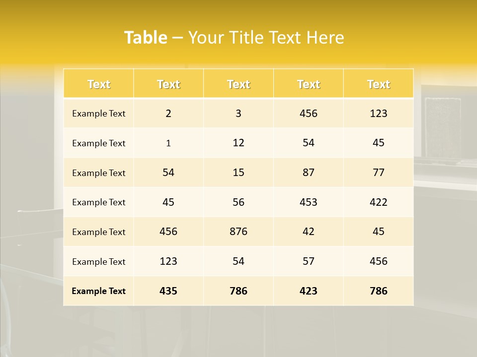 Organized Glass Residence PowerPoint Template