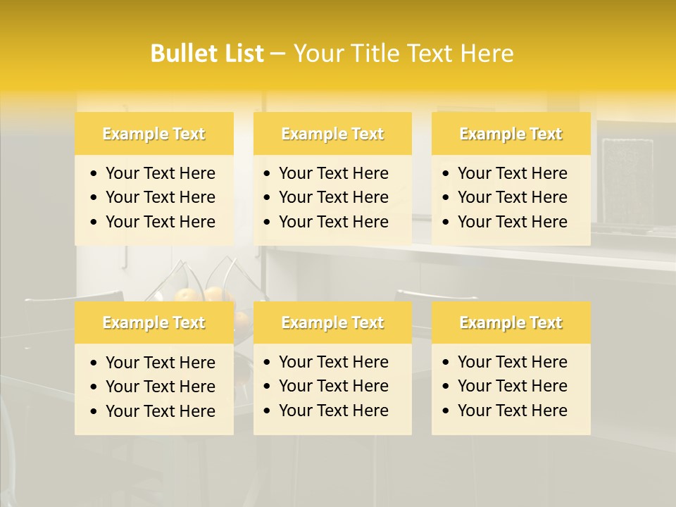 Organized Glass Residence PowerPoint Template
