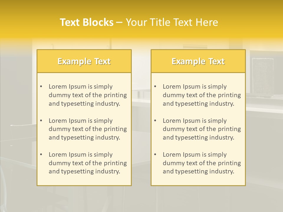 Organized Glass Residence PowerPoint Template