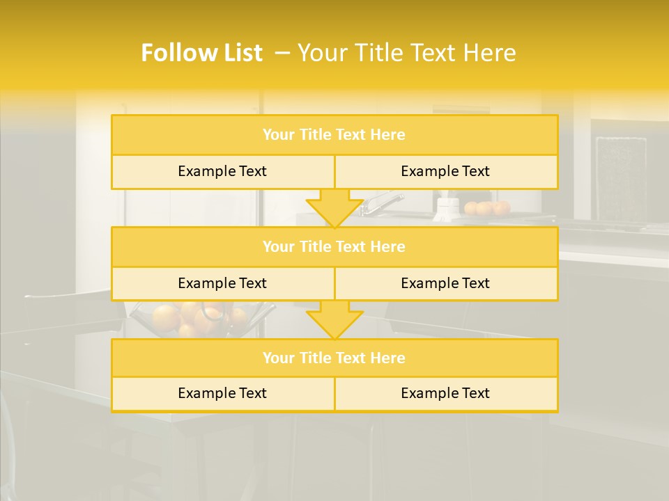 Organized Glass Residence PowerPoint Template