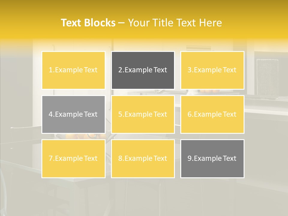 Organized Glass Residence PowerPoint Template