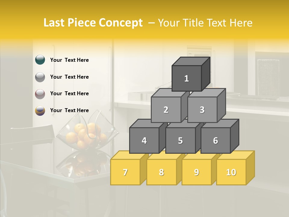 Organized Glass Residence PowerPoint Template