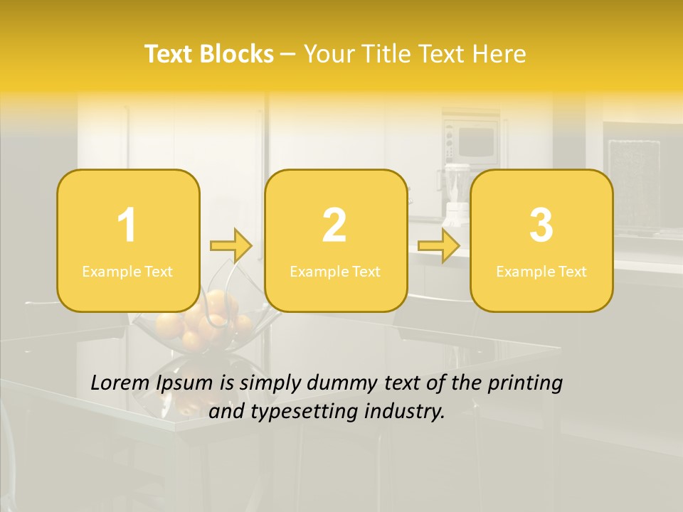 Organized Glass Residence PowerPoint Template