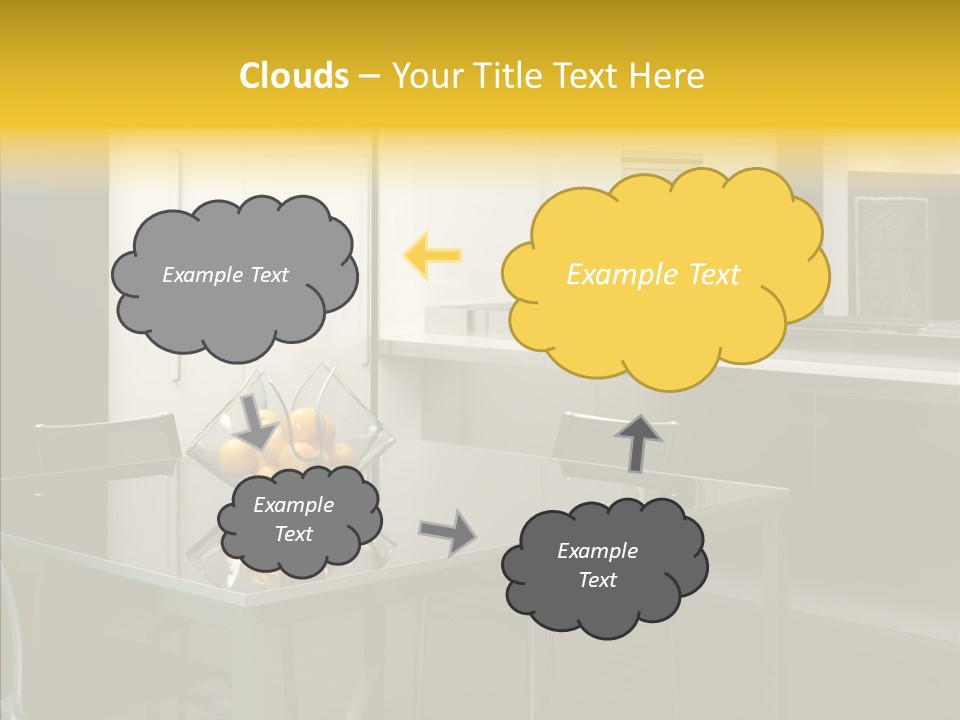 Organized Glass Residence PowerPoint Template