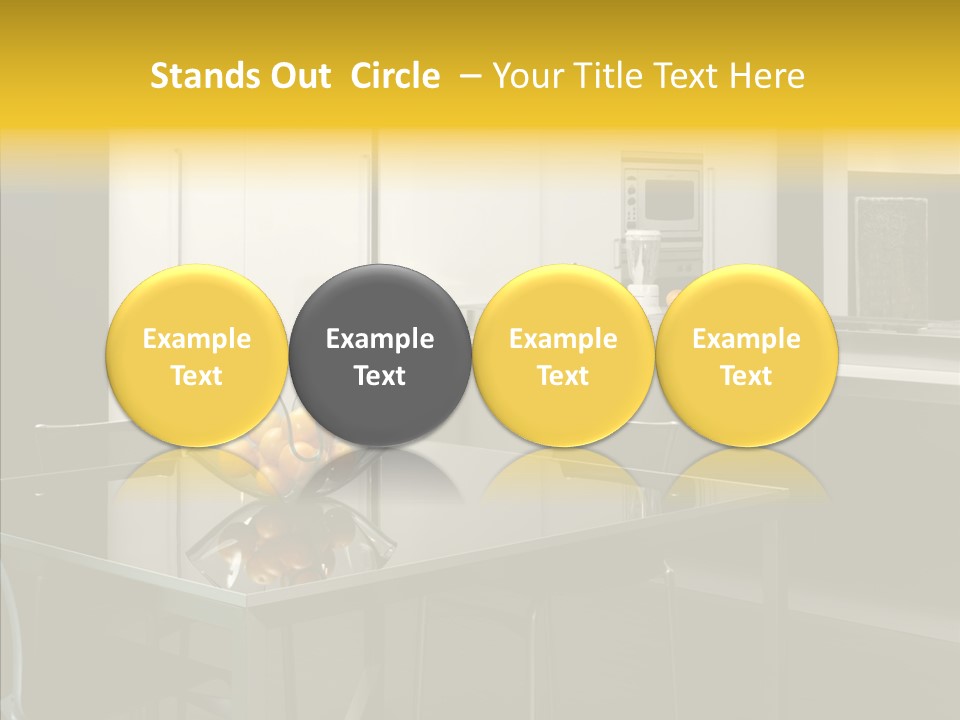 Organized Glass Residence PowerPoint Template