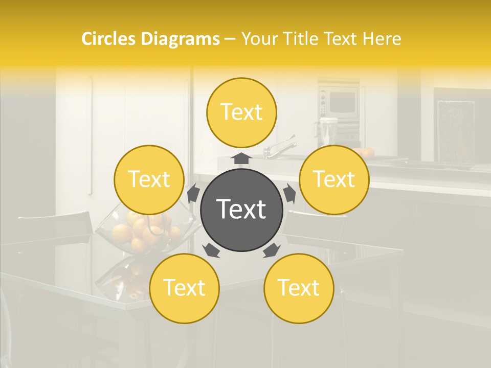 Organized Glass Residence PowerPoint Template
