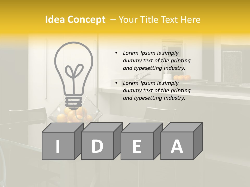 Organized Glass Residence PowerPoint Template
