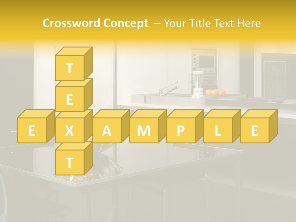 Organized Glass Residence PowerPoint Template