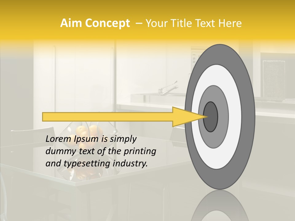 Organized Glass Residence PowerPoint Template