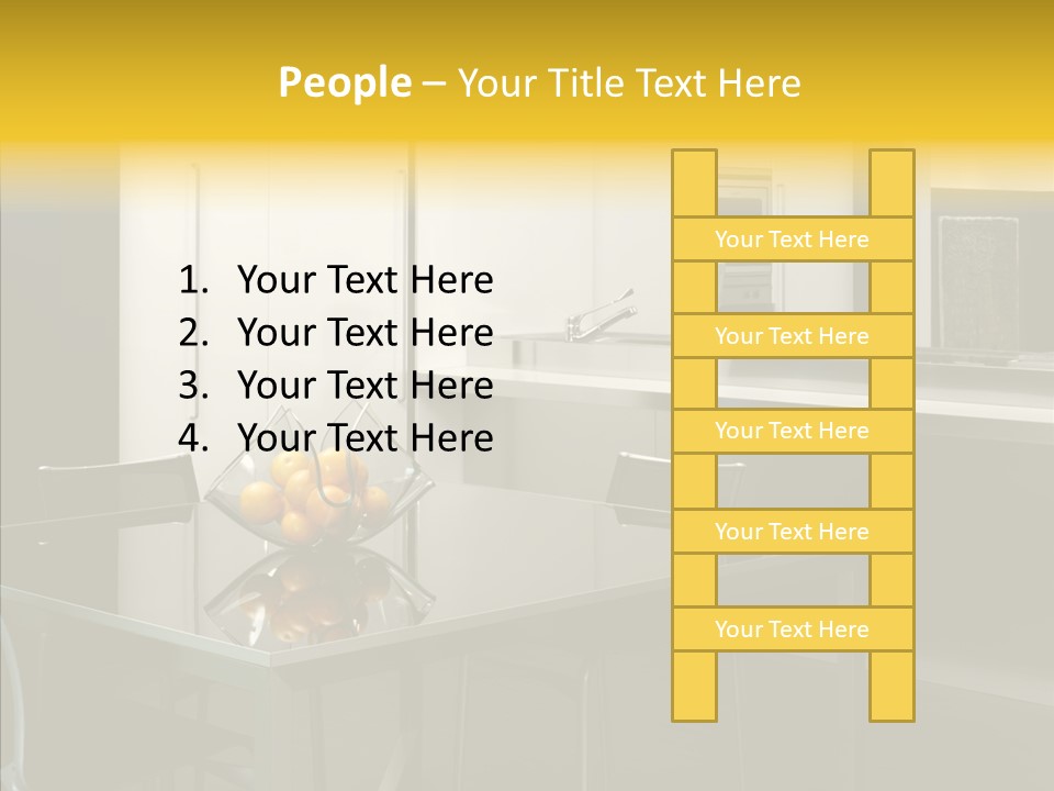 Organized Glass Residence PowerPoint Template