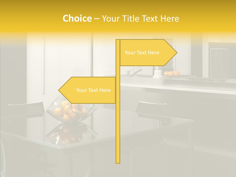 Organized Glass Residence PowerPoint Template