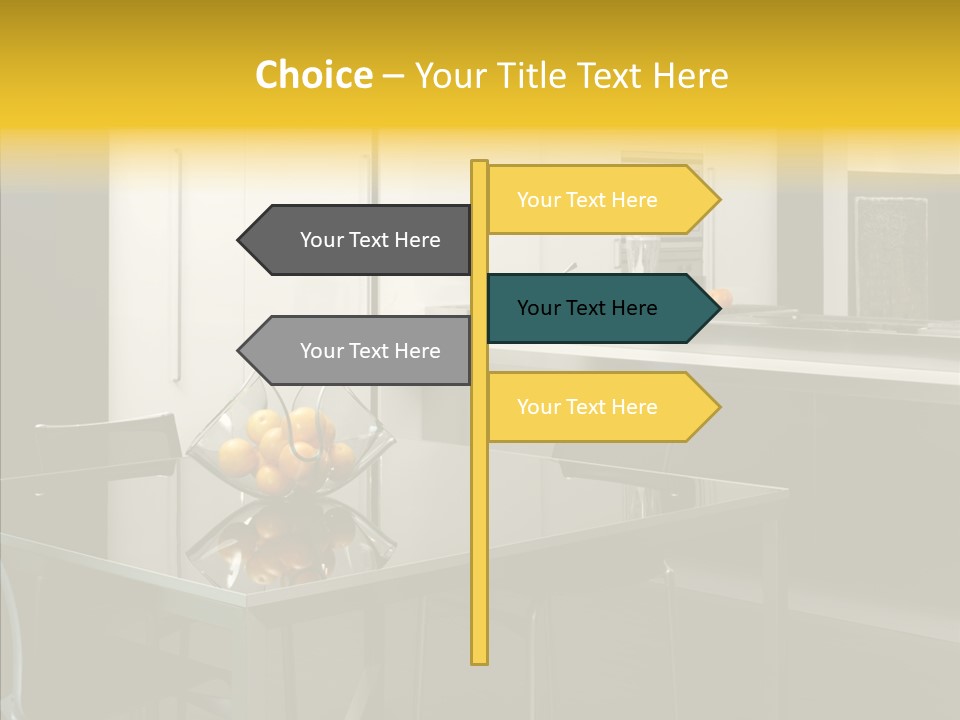 Organized Glass Residence PowerPoint Template