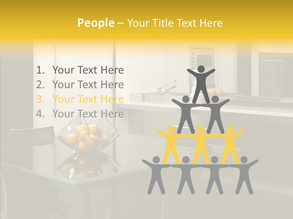 Organized Glass Residence PowerPoint Template