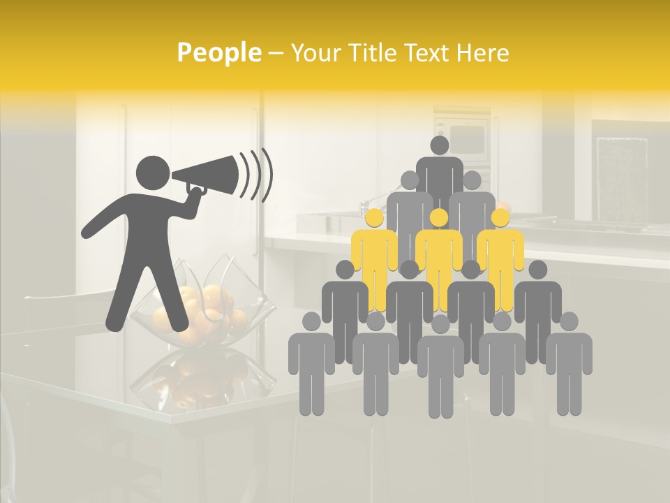 Organized Glass Residence PowerPoint Template