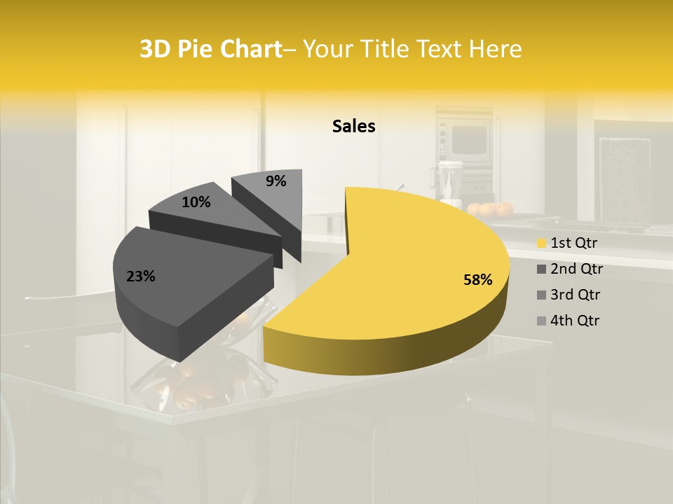 Organized Glass Residence PowerPoint Template
