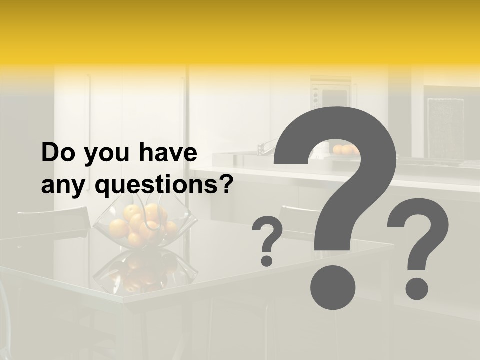 Organized Glass Residence PowerPoint Template