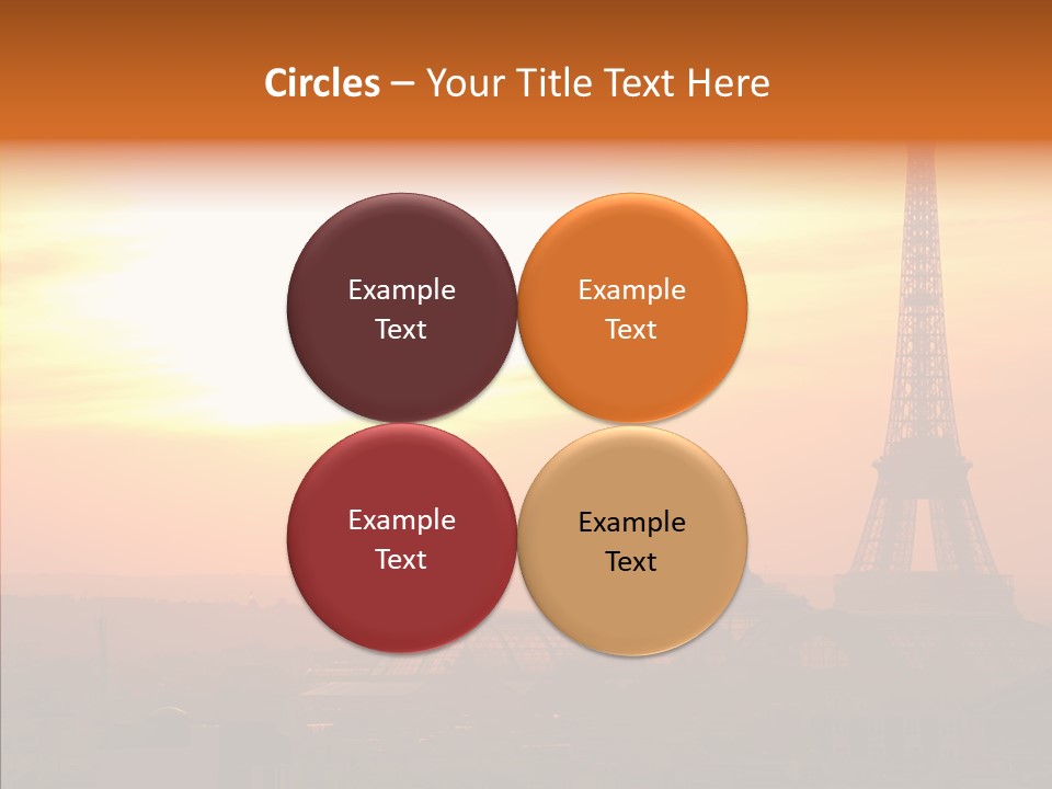 Statue Effel Top PowerPoint Template