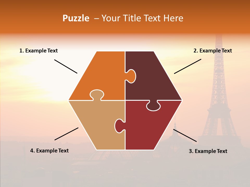 Statue Effel Top PowerPoint Template